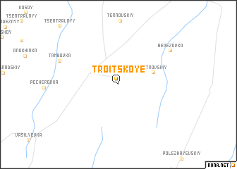 map of Troitskoye