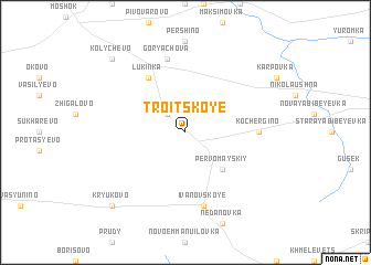 map of Troitskoye