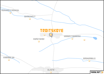 map of Troitskoye