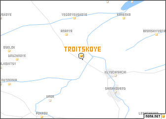 map of Troitskoye