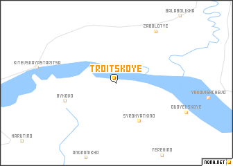 map of Troitskoye