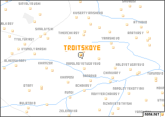 map of Troitskoye