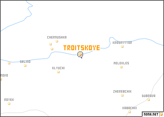 map of Troitskoye