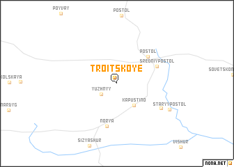 map of Troitskoye