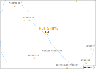 map of Troitskoye