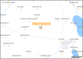 map of Troitskoye