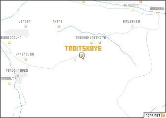 map of Troitskoye