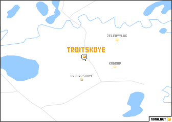 map of Troitskoye