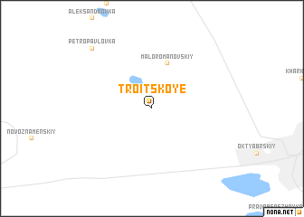 map of Troitskoye