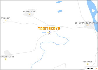 map of Troitskoye