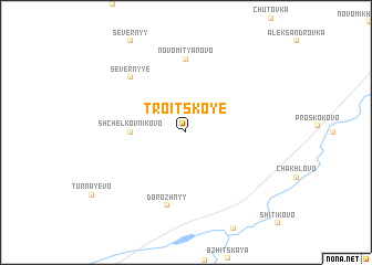 map of Troitskoye