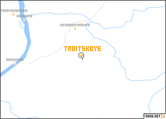 map of Troitskoye