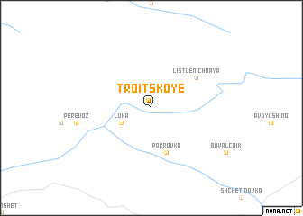 map of Troitskoye