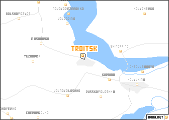 map of Troitsk