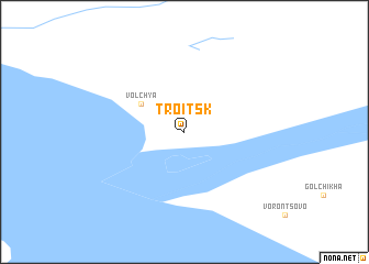 map of Troitsk