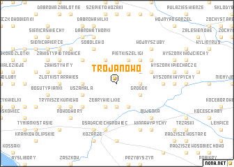 map of Trojanowo