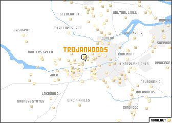 map of Trojan Woods