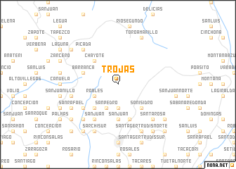 map of Trojas