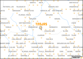 map of Trojas