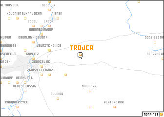 map of Trójca