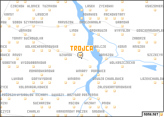 map of Trójca