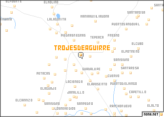 map of Trojes de Aguirre