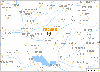 map of Trojës