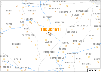 map of Trojkrsti