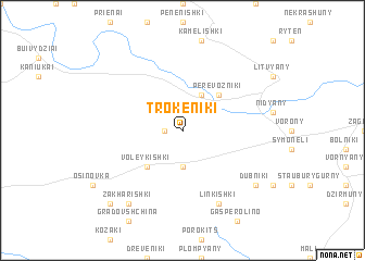 map of Trokeniki