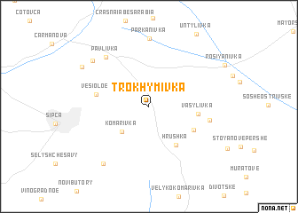 map of Trokhymivka