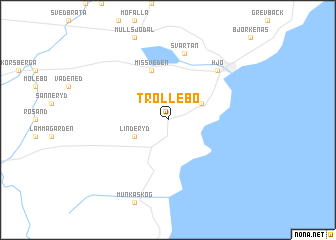 map of Trollebo