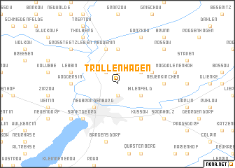 map of Trollenhagen