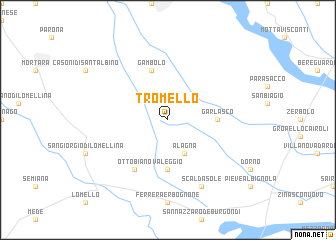 map of Tromello