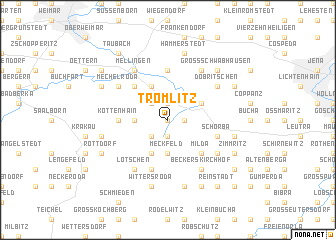 map of Tromlitz