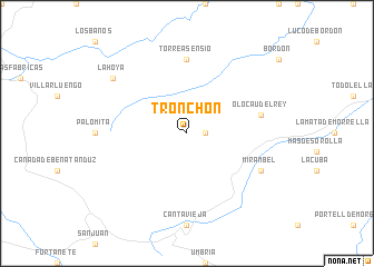 map of Tronchón