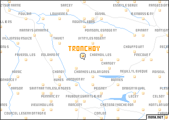 map of Tronchoy