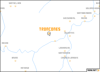 map of Troncones