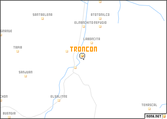 map of Troncón