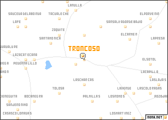 map of Troncoso