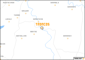 map of Troncos