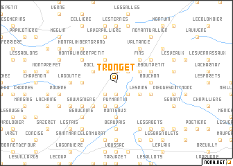 map of Tronget