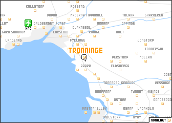 map of Trönninge