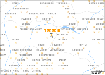 map of Trópaia