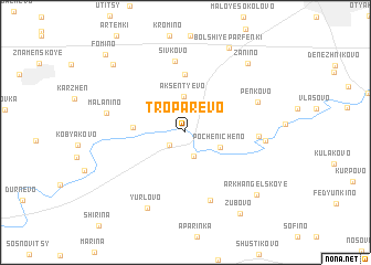 map of Troparëvo