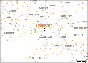 map of Tropezón