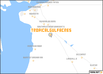 map of Tropical Gulf Acres