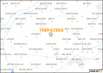 map of Tropiszewo