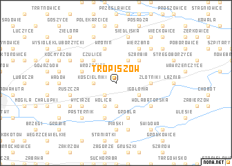 map of Tropiszów