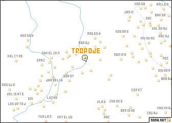 map of Tropojë