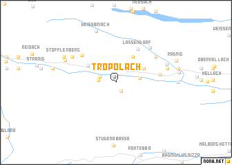 map of Tröpolach